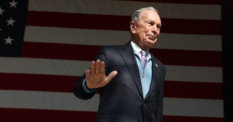 Former New York City Mayor Mike Bloomberg attends his rally held at The Rustic on February 27, 2020 in Houston.