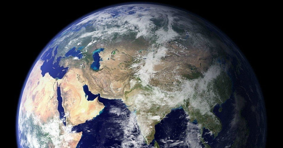The Earth is entering the sixth mass extinction event in its history. (Photo: ASA Goddard Space Flight Center Image by Reto Stöckli)
