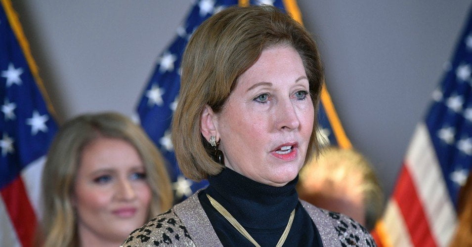 Sidney Powell speaks during a press conference at the Republican National Committee headquarters in Washington, D.C. on November 19, 2020.